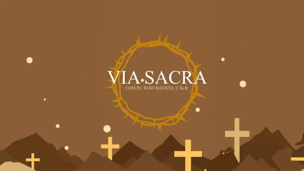 Imagem via sacra do artigo Via-Sacra: medite e reflita o caminho de Jesus até o Calvário