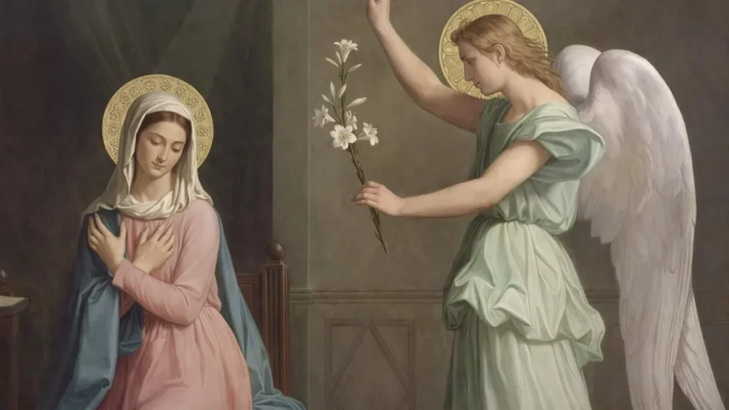 Imagem o anuncio do anjo a Maria Solenidade da Anunciacao do Senhor do artigo Solenidade da Anunciação do Senhor: "um convite à alegria"