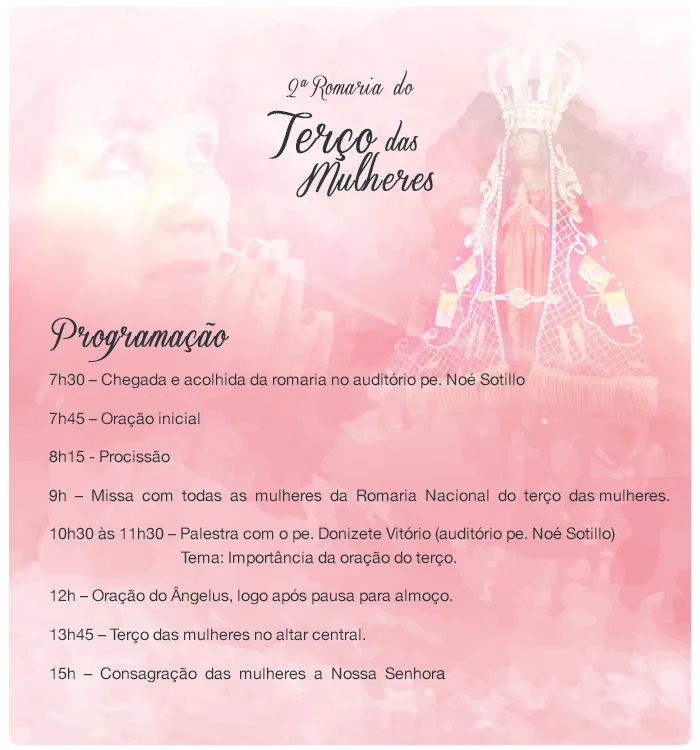 Programação Terco das Mulheres