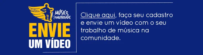 Rodapé músico na comunidade