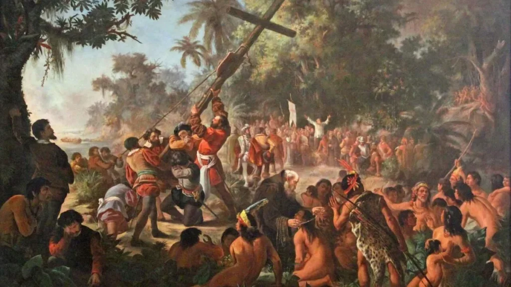 Imagem Elevacao da Cruz Porto Seguro do artigo As raízes católicas do Brasil