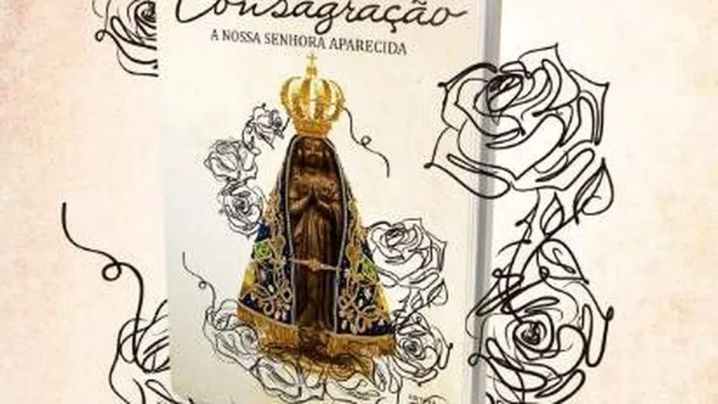Capa do livro do Pe. Evaldo César de Souza, C.Ss.R. Intitulado "Consagração à Nossa Senhora Aparecida" da Editora Santuário