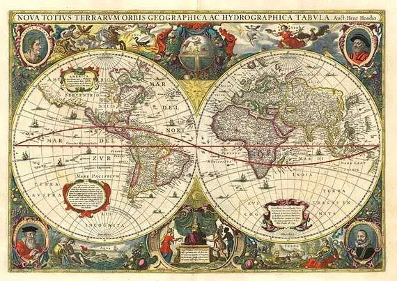 mapa-mundi antigo