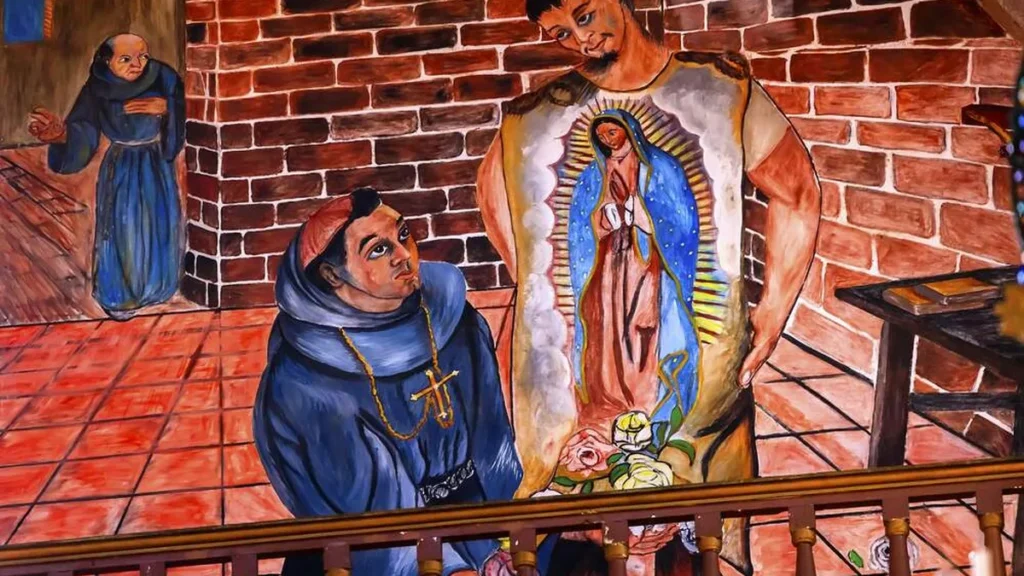 Imagem indio Juan Diego em pintura do artigo Conheça a história do indígena que viu Nossa Senhora