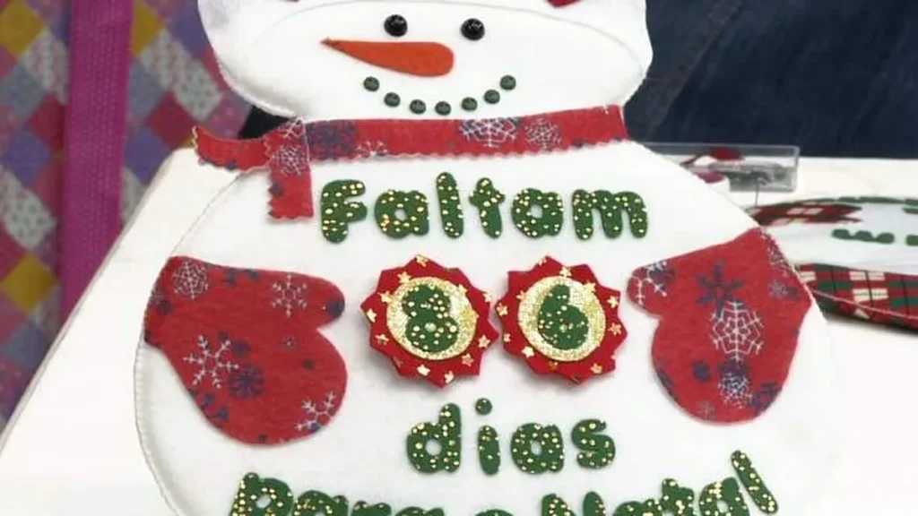Imagem calendario boneco de neve do artigo Faça um calendário de boneco de neve com contagem regressiva para o Natal