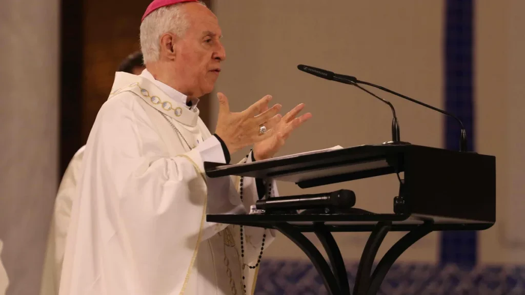 Imagem Dom Gil na Missa Abertura Terco dos Homens 2023 do artigo 10 Conselhos de Dom Gil para os grupos de Terço dos Homens