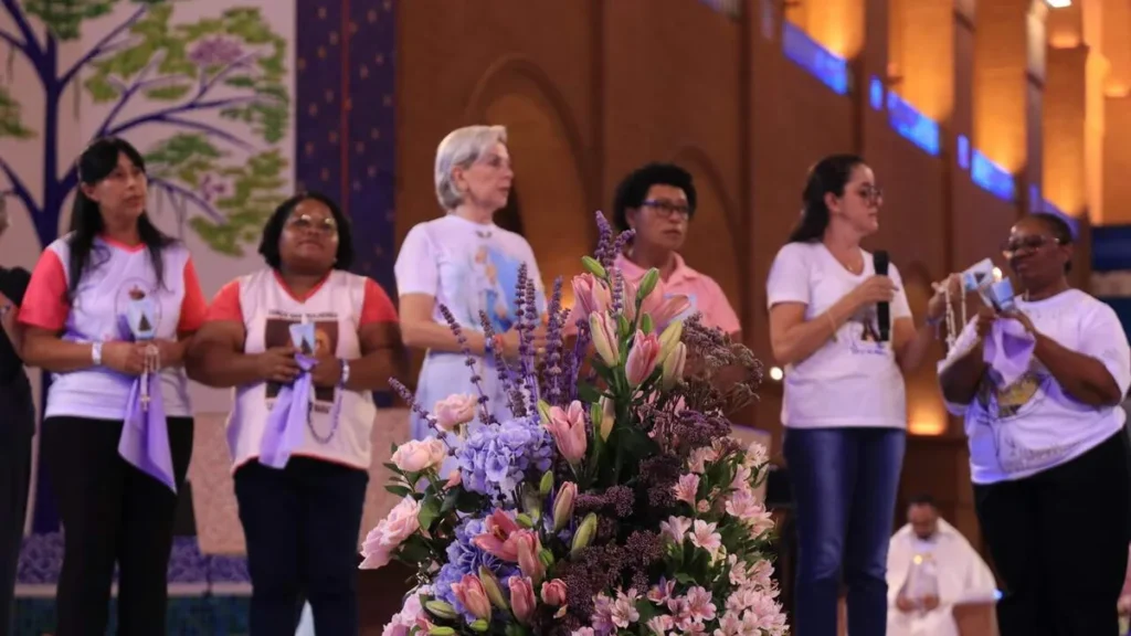 Imagem Terco Solene Romaria Nacional do Terco das Mulheres 11 03 2023 do artigo 5 pontos para fortalecer o Grupo de Terço das Mulheres