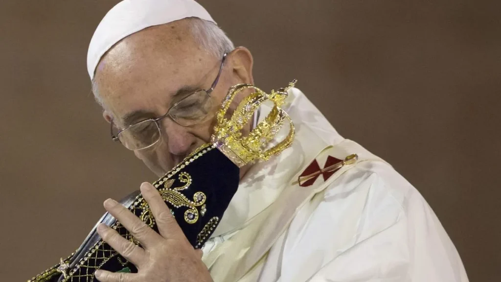 papa francisco e nossa senhora aparecida