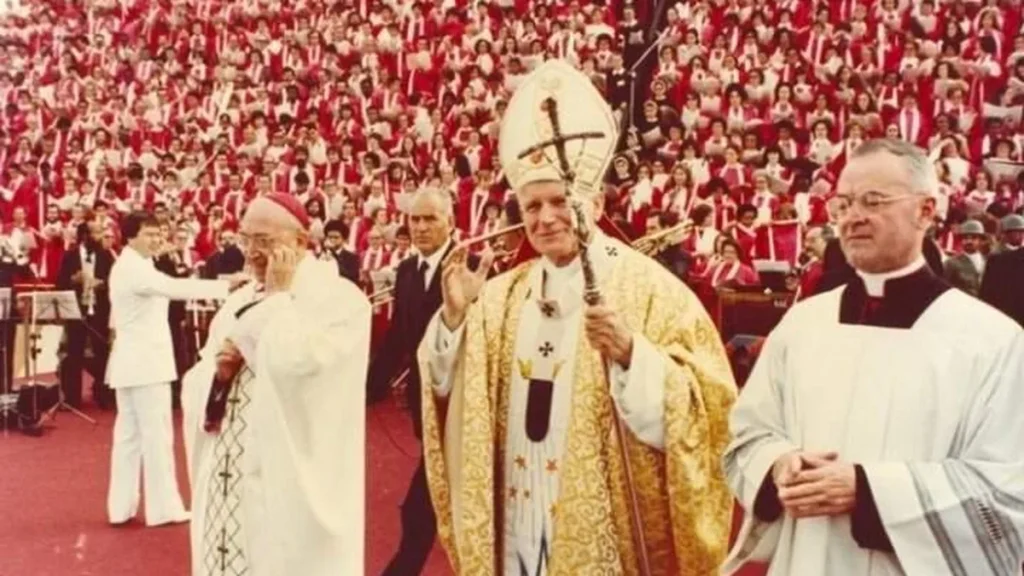 João Paulo II em Aparecida (SP) em 1980.