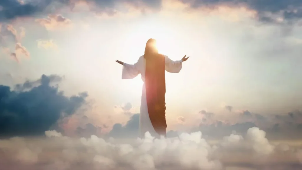 Imagem jesus no ceu acima das nuvens do artigo Entramos na Oitava de Páscoa: qual seu significado?