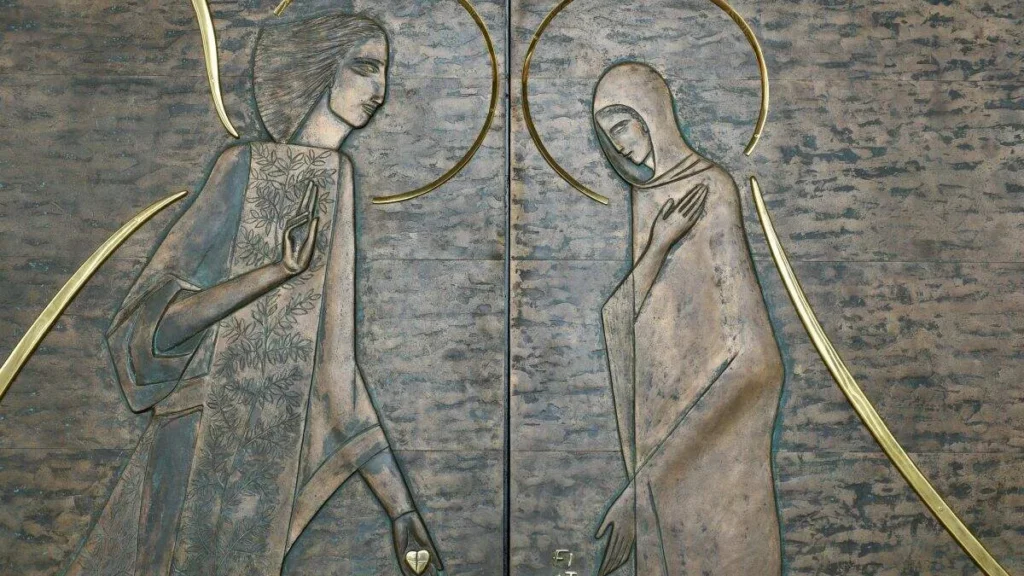 Imagem Porta Santa do Santuario de Aparecida Anunciacao de Maria do artigo Conheça a simbologia da arte da porta principal do Santuário de Aparecida