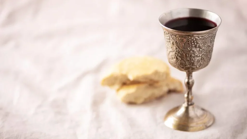 Imagem Pao e Vinho calice sangue de Jesus eucaristia do artigo Pessoas com intolerância ao trigo podem comungar só o vinho?