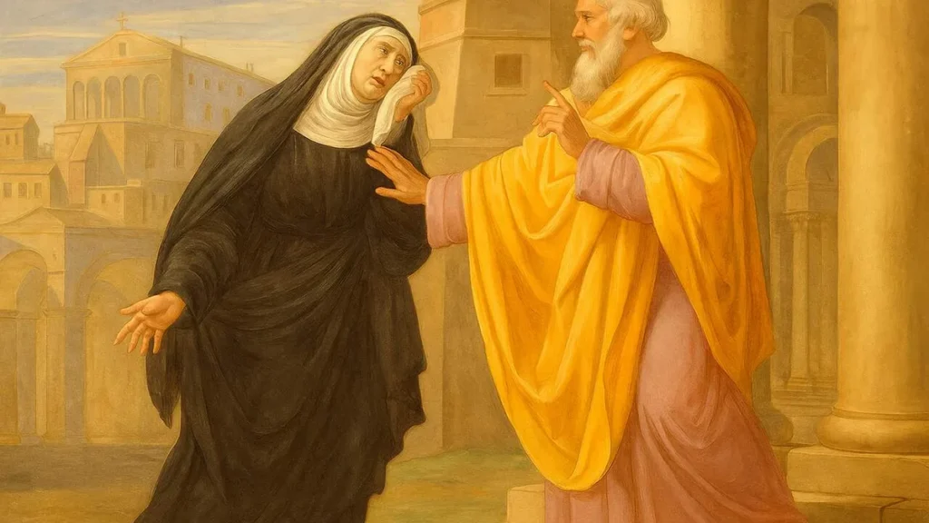 Imagem Santa Monica e Santo Agostinho do artigo Santa Mônica: a força da oração de uma mãe
