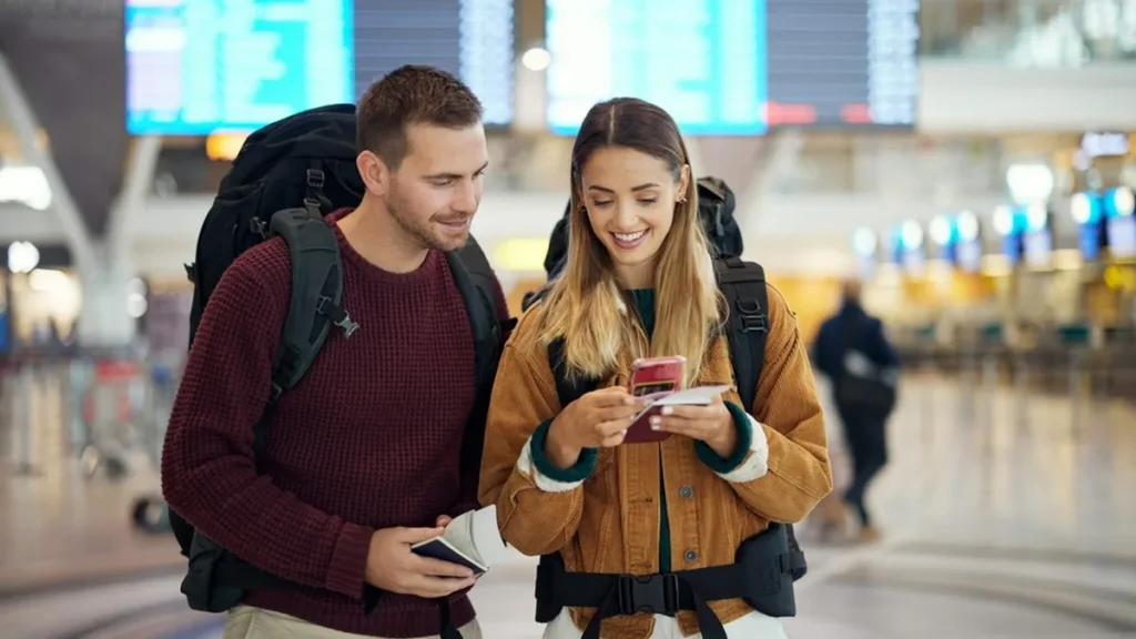 Imagem casal viajando do artigo Oração para início de uma viagem
