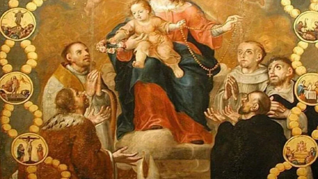 Imagem Nossa Senhora do Rosario do artigo Vitória da Armada Cristã ajuda a propagar a Oração do Rosário