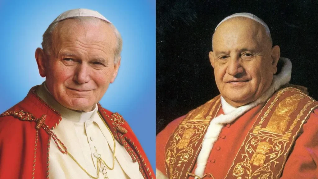 Imagem Papas Santos Easy Resize.com do artigo São João Paulo II e São João XXIII completam nove anos de canonização