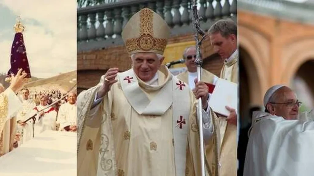 Imagem papas 1 do artigo No dia do Papa, reveja a visita dos Pontífices ao Santuário Nacional