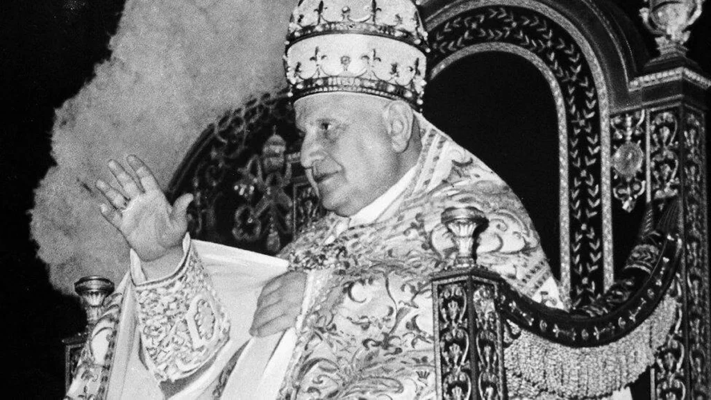 São João XXIII, na abertura do Concílio Vaticano II, em 11 de outubro de 1962