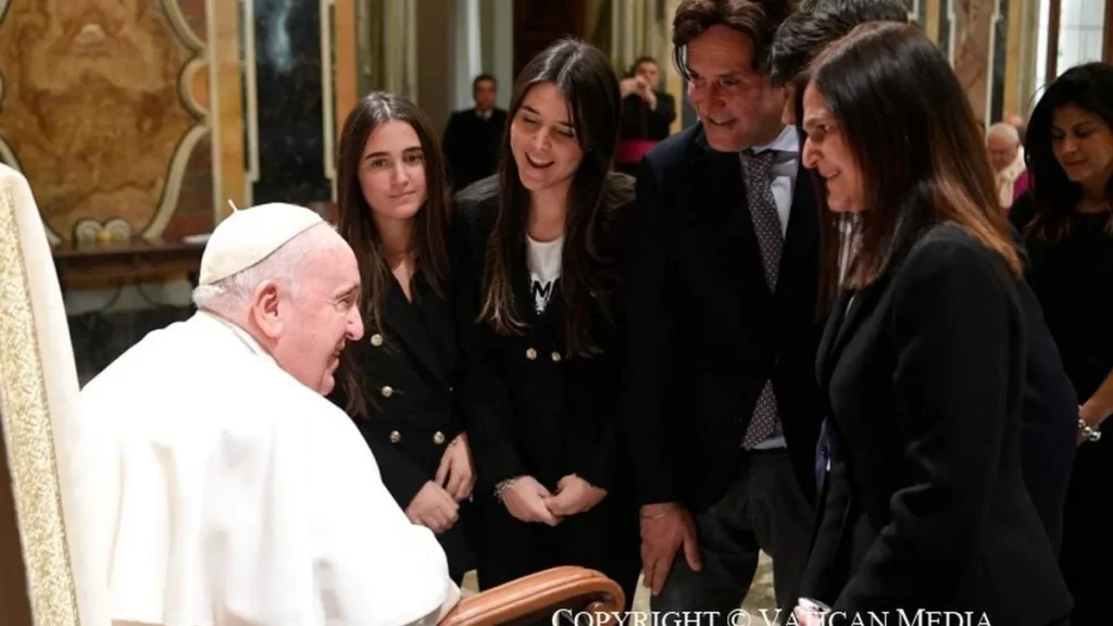 Imagem Papa em audiencia 27 01 2023 do artigo "O matrimônio é sempre um dom!", diz o Papa Francisco
