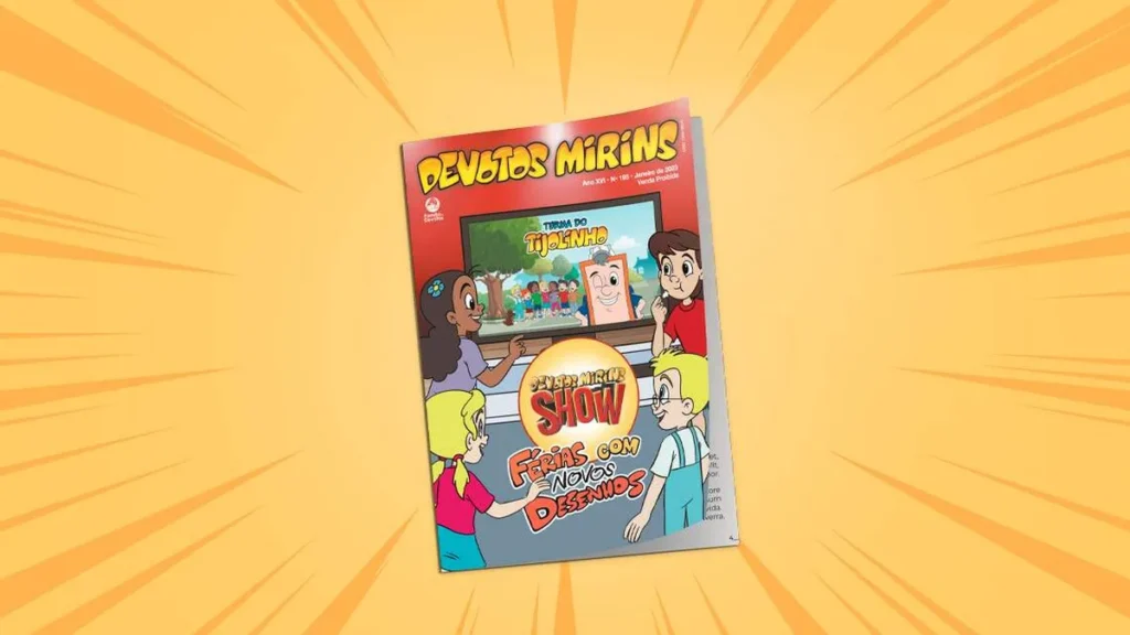 Imagem Revista DM janeiro 2023 do artigo Novidades de janeiro da Revista Devotos Mirins