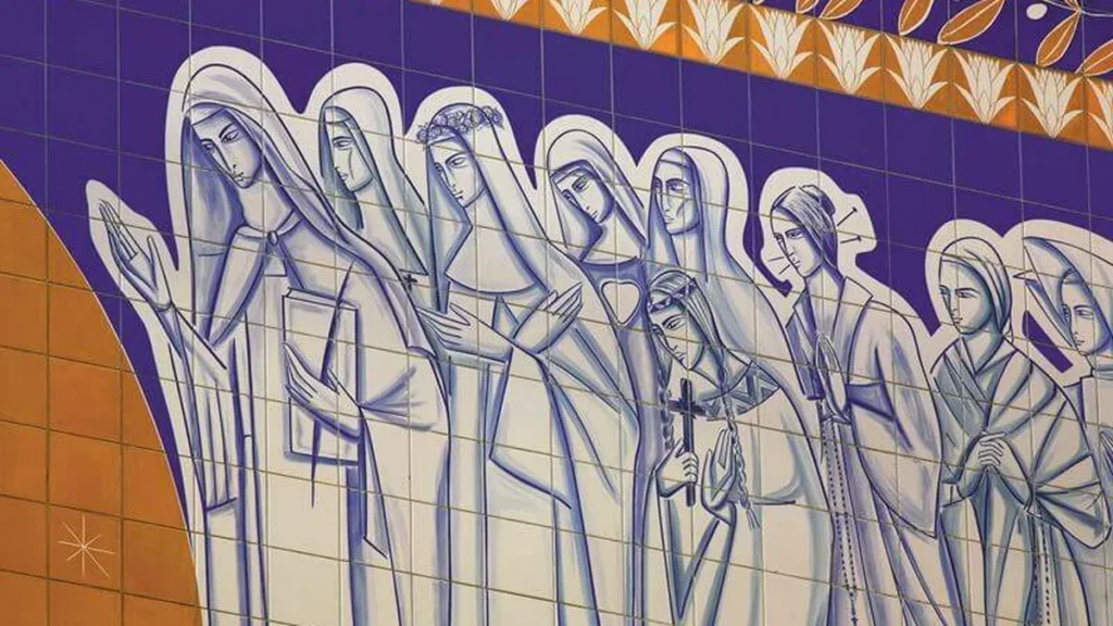 Painel das Santas Mulheres, na Nave Norte da Basílica de Aparecida