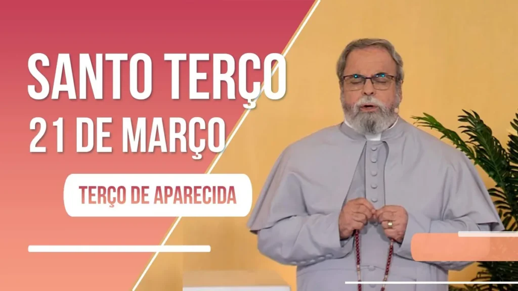 Imagem terco de aparecida do artigo Terço de Aparecida com Pe. Antonio Maria - 21 de março de 2023 [Mistérios Dolorosos]