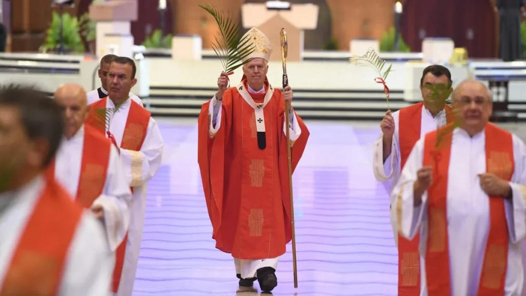 Imagem Domingo de Ramos Santuario Nacional de Aparecida do artigo TV Aparecida destaca a Semana Santa com celebrações, filmes e musical