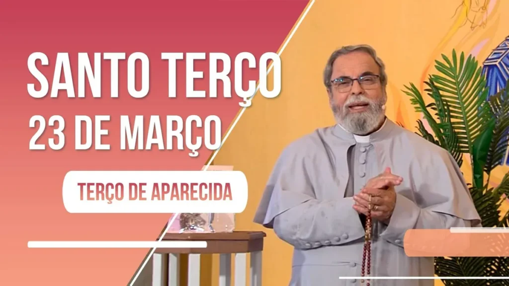 Imagem terco de aparecida do artigo Terço de Aparecida com Pe. Antonio Maria - 23 de março de 2023 [Mistérios Luminosos]