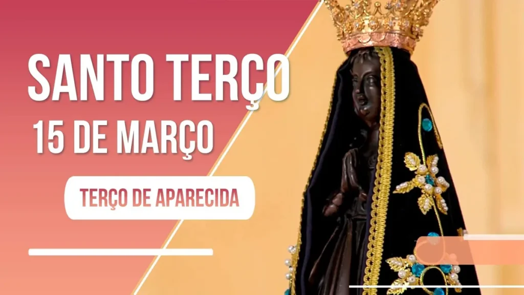 Imagem TERCO APARECIDA do artigo Terço de Aparecida com Pe. Antonio Maria - 15 de março de 2023 [Mistérios Gloriosos]