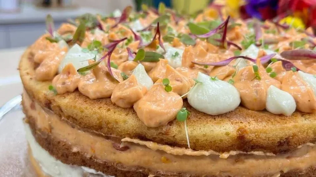 Imagem NAKED CAKE SALGADO DE QUEIJO do artigo Naked Cake Salgado de Queijo - Santa Receita