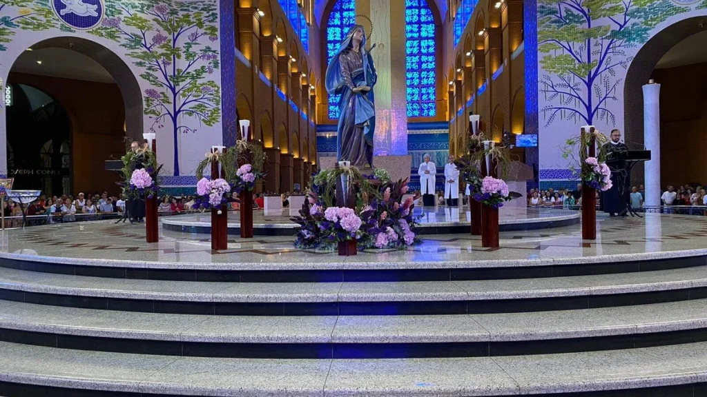 Imagem Celebracao das Dores de Maria no Santuario Nacional do artigo Santuário celebra as Dores de Nossa Senhora em preparação para a Páscoa