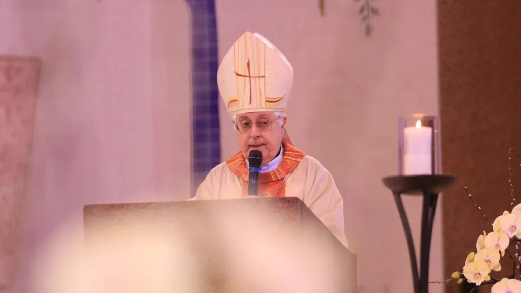 Imagem Nuncio Apostolico no Brasil Dom Giambattista Diquatro celebra Missa no Santuario Nacional do artigo Dom Giambattista: “Há sempre uma Palavra de Deus que nos orienta”