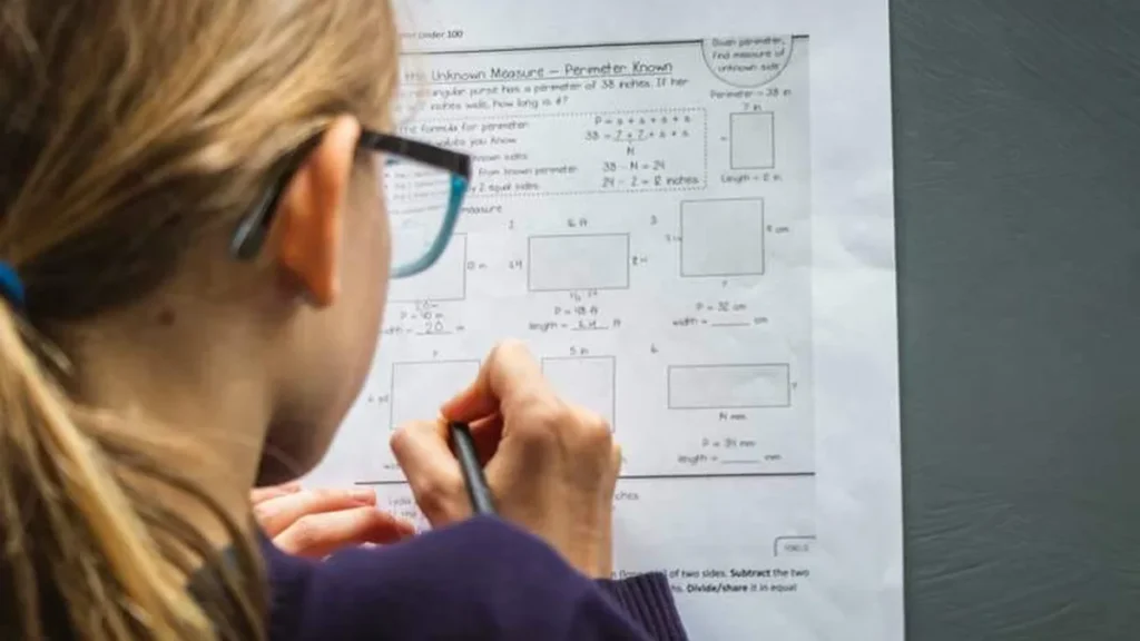 Imagem Jovem faz exercicios de matematica atividades de matematica matematica do artigo Dia da matemática: 7 curiosidades sobre a matemática.
