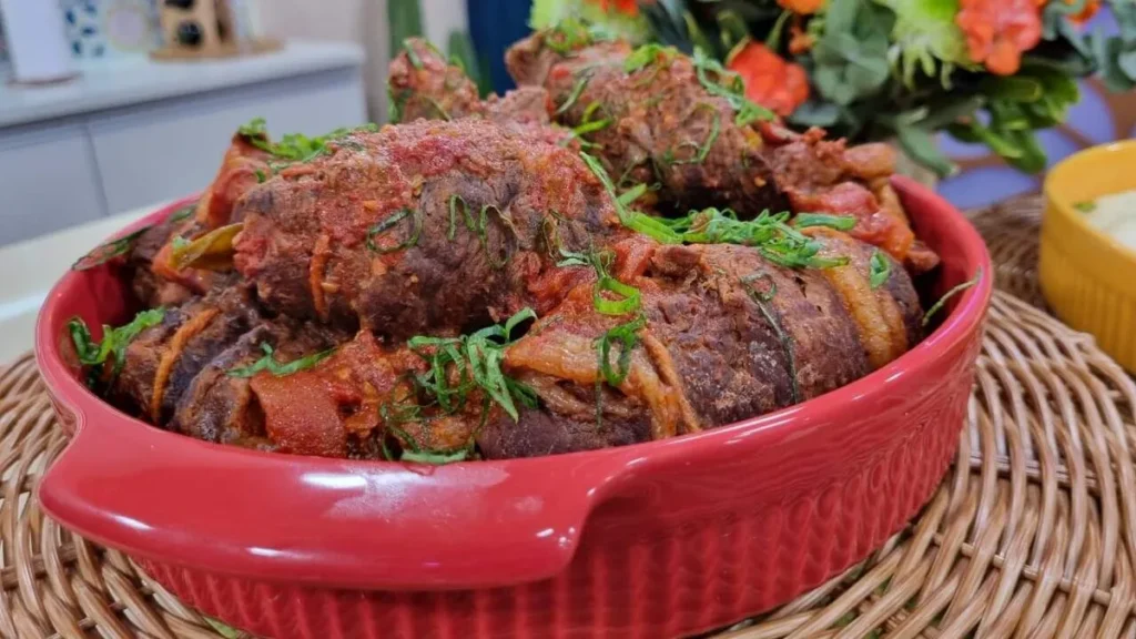 Imagem bife a role do artigo Bife a Rolê com Purê de Batata - Santa Receita