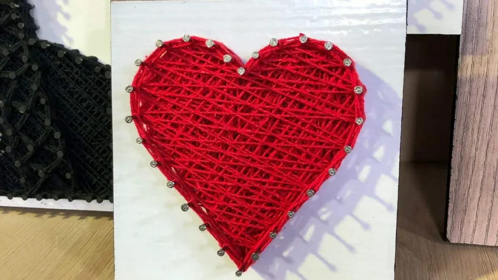 Imagem string arte coracao do artigo Decorativo Coração em String Art