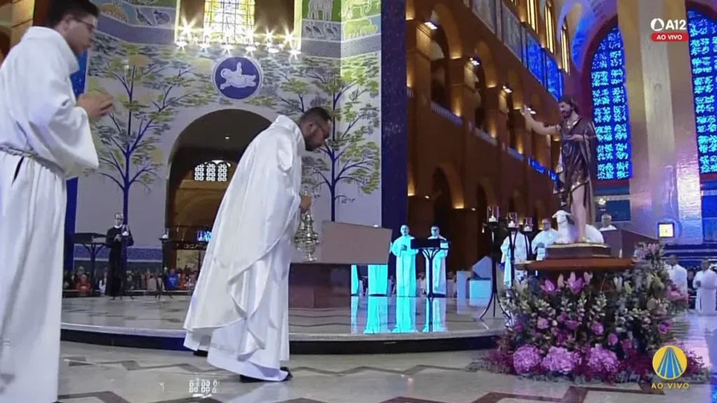Imagem Missa Solenidade JoaYo Batista do artigo Santuário Nacional celebra Solenidade da Natividade de São João Batista