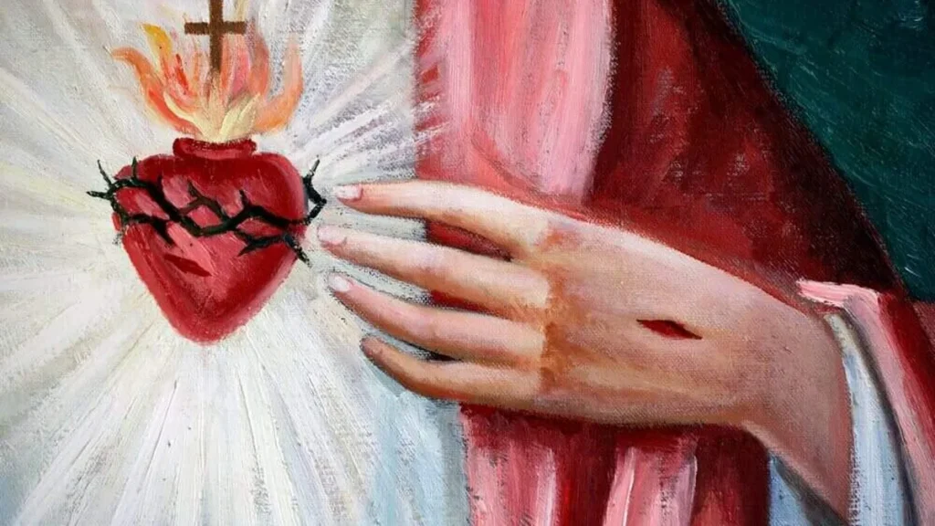 Imagem imagem em desenho do Coracao de Jesus do artigo Aumente a devoção ao Sagrado Coração de Jesus: reze esta oração