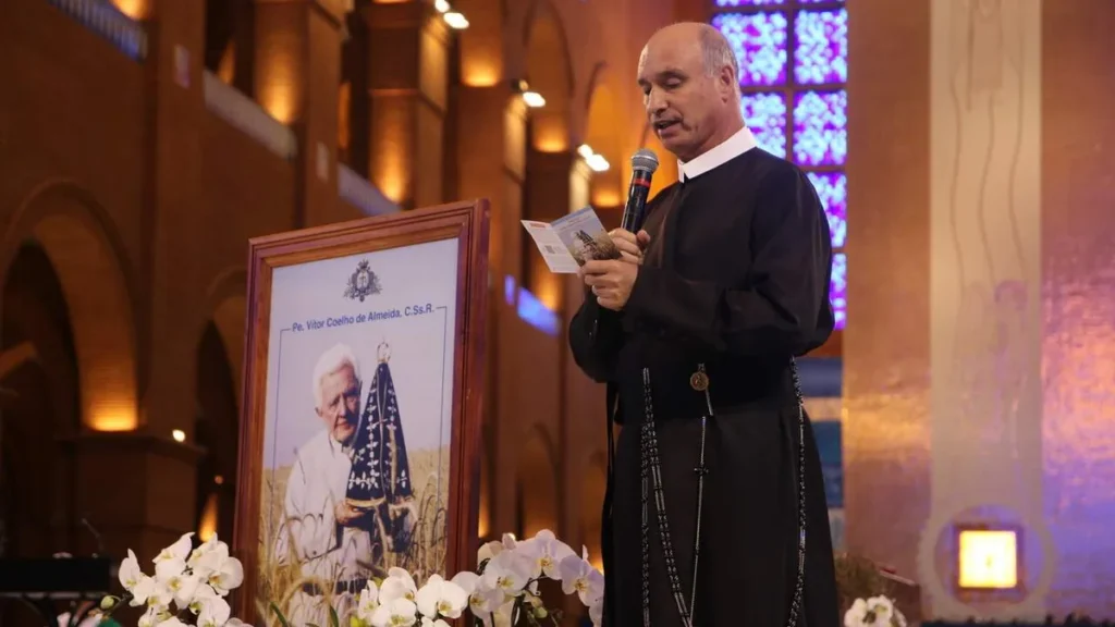 Imagem Triduo Romaria Padre Vitor Coelho de Almeida Ir. Mauro Maciel do artigo Tríduo: “Venerável Vítor Coelho: seguidor destemido do Redentor!”