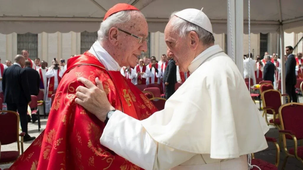 Imagem Papa e Dom Claudio Hummes do artigo Papa Francisco sobre Dom Claudio Hummes: “Penso muito nele”