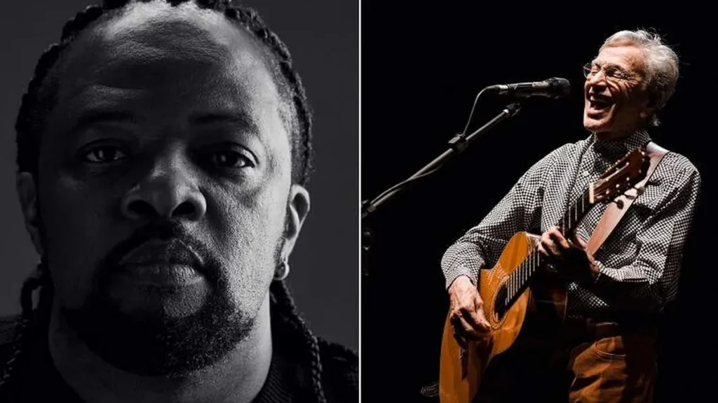 Imagem xande de pilares e caetano veloso do artigo Caetano Veloso ao som de samba? Xande de Pilares fez e ficou maravilhoso!