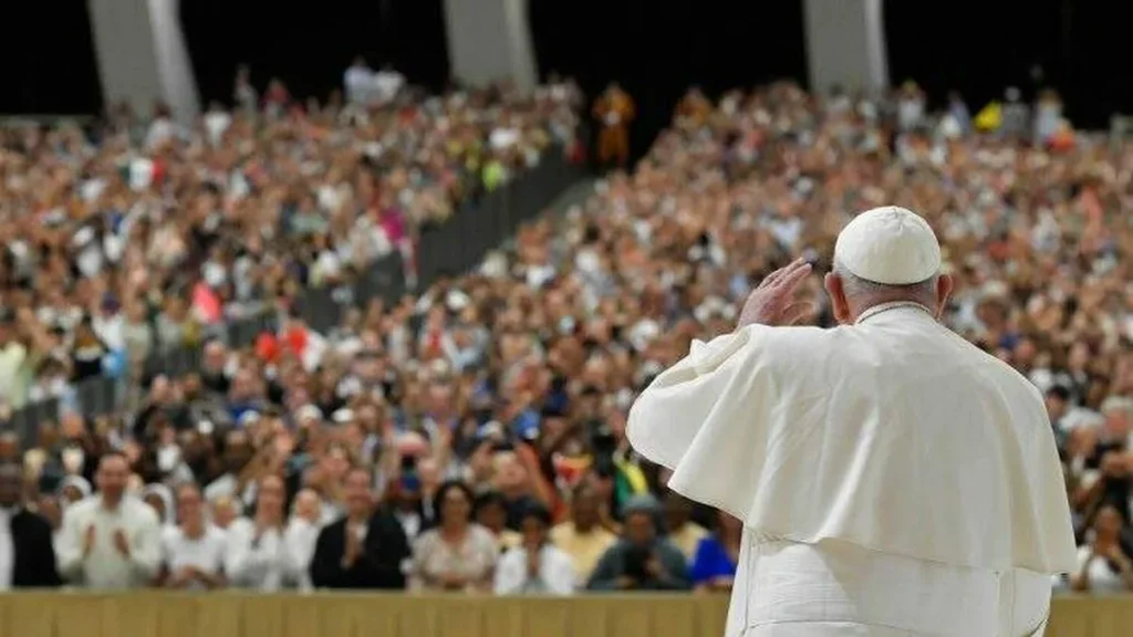 Imagem Papa Francisco durante Audiencia Geral no Vaticano do artigo Papa envia saudação e recado aos presidentes da Cúpula da Amazônia