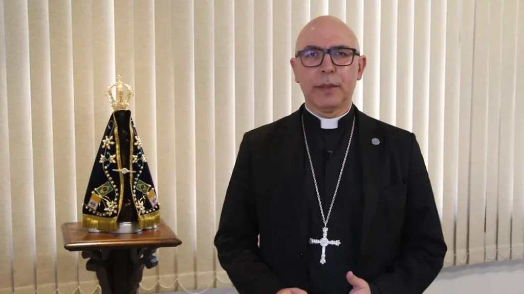 Imagem Dom Ricardo Hoepers em video divulgado pela CNBB do artigo CNBB reforça posição contra a descriminalização do uso de drogas