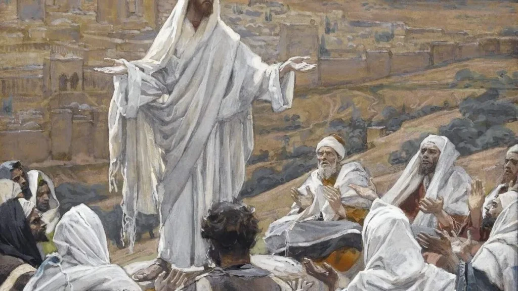 Imagem Jesus explica aos apostolos do artigo As parábolas de Jesus: O devedor cruel