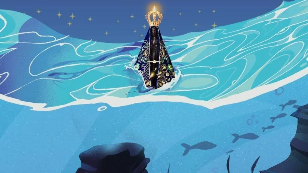 Imagem nossa senhora 2023 do artigo Conheça o significado da identidade visual da Novena da Padroeira 2023