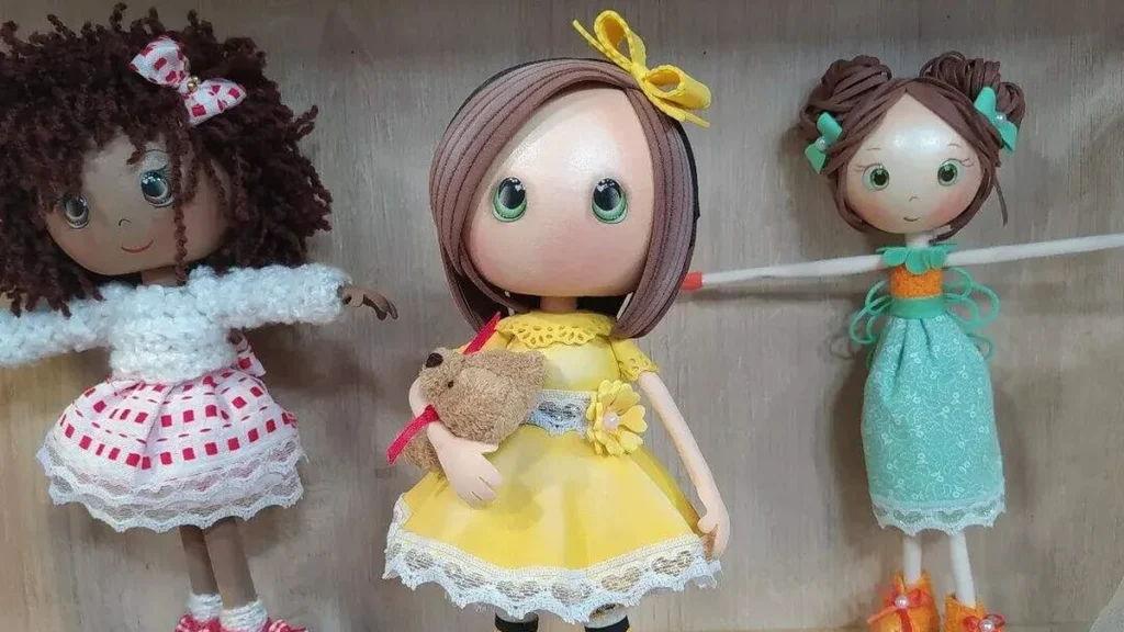 Imagem boneca do artigo Boneca Melissa em EVA - Faça Você Mesmo