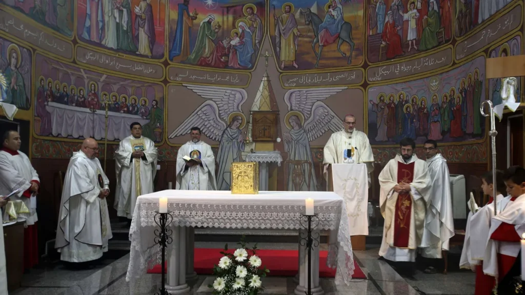 Imagem igreja catolica na faixa de gaza do artigo Papa Francisco expressa proximidade a padre de Gaza
