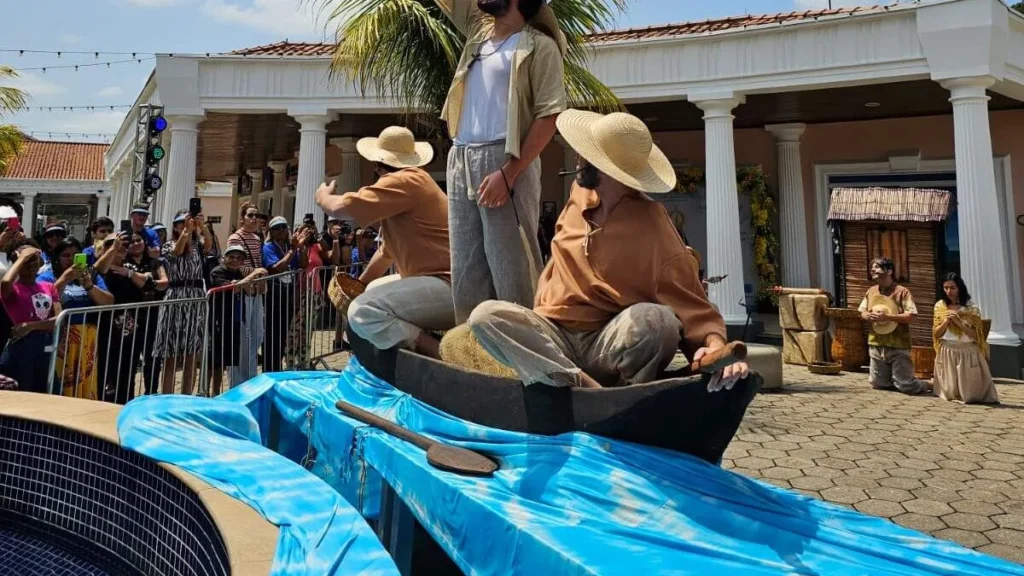 Imagem pesca milagrosa cidade do romeiro do artigo Cidade do Romeiro promoveu encenação de pesca milagrosa