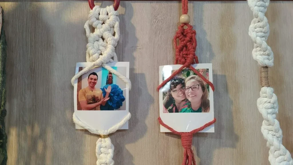 Imagem polaroid do artigo Porta-foto Polaroid em Macramê - Faça Você Mesmo