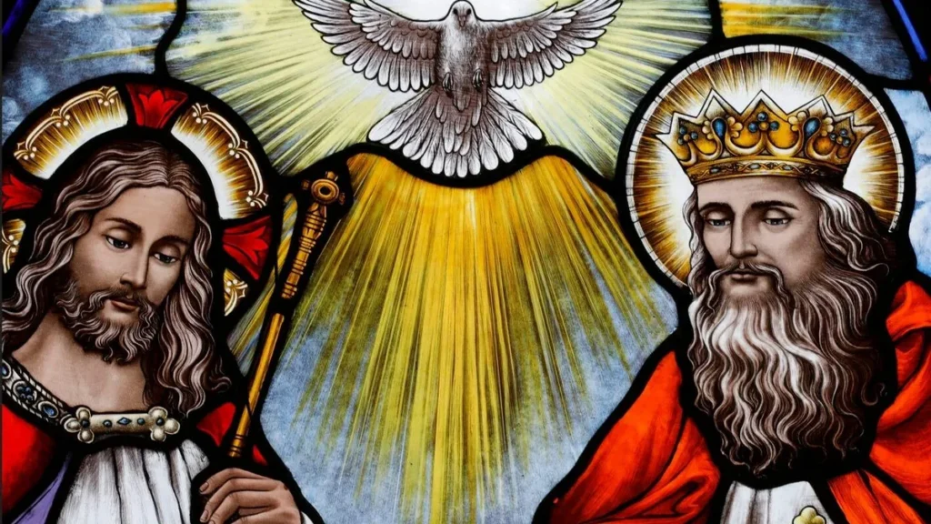 Imagem santissima trindade representada em uma arte compressed do artigo Dogmas da Igreja: Santíssima Trindade