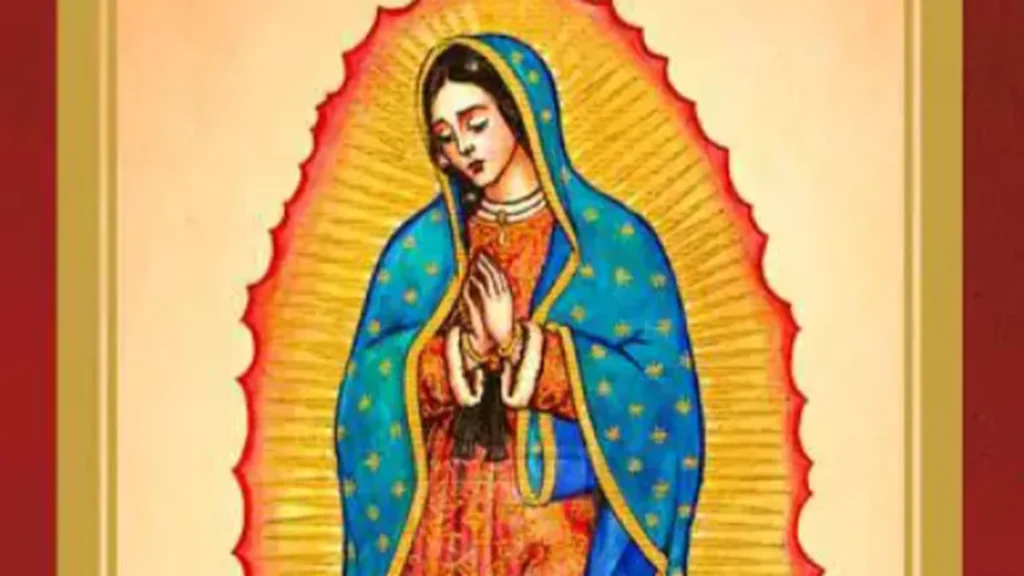 Imagem Nossa Senhora da Guadalupe wide do artigo Santa Maria Sempre Virgem de Guadalupe (Coatlaxopeuh)